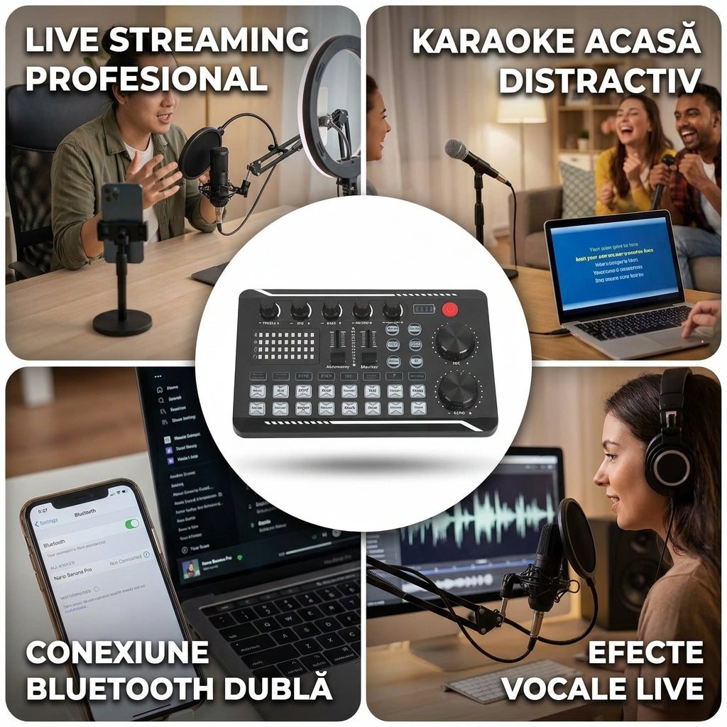 Mixer Audio pentru Transmisiuni Live