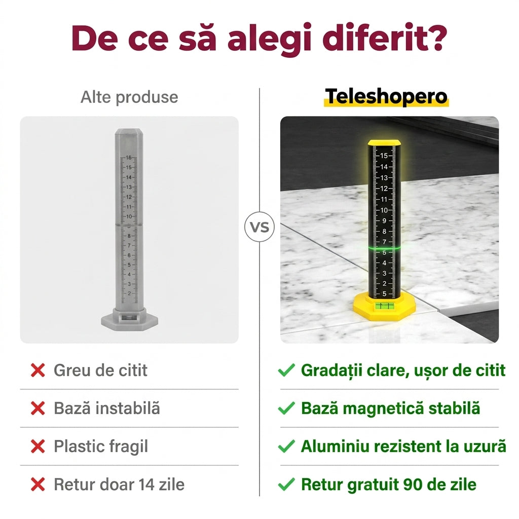 Tijă Nivelare Profesională Magnetică