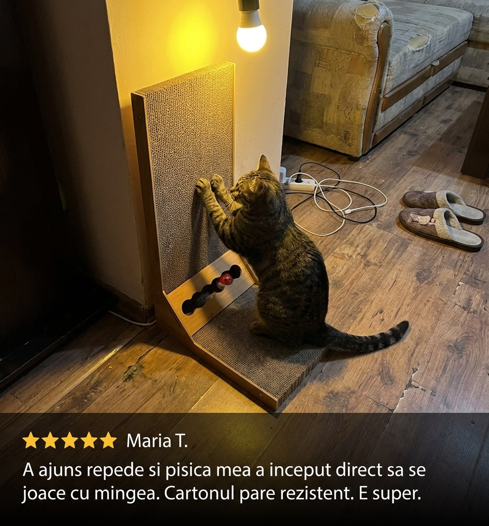 Carton Ondulat Pentru Pisici