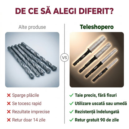 Set Burghie Diamantate Plăci