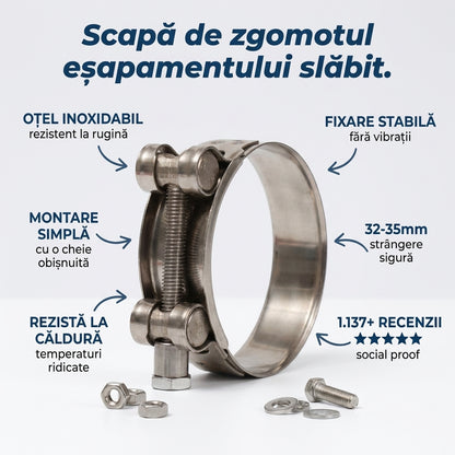 Colier Fixare Evacuare Inox
