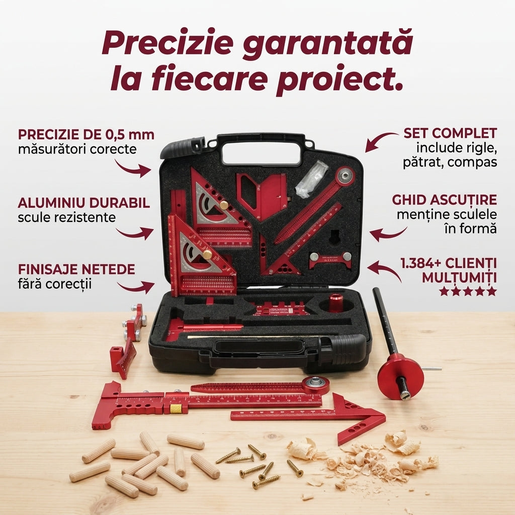 Set Scule Tâmplărie Precizie