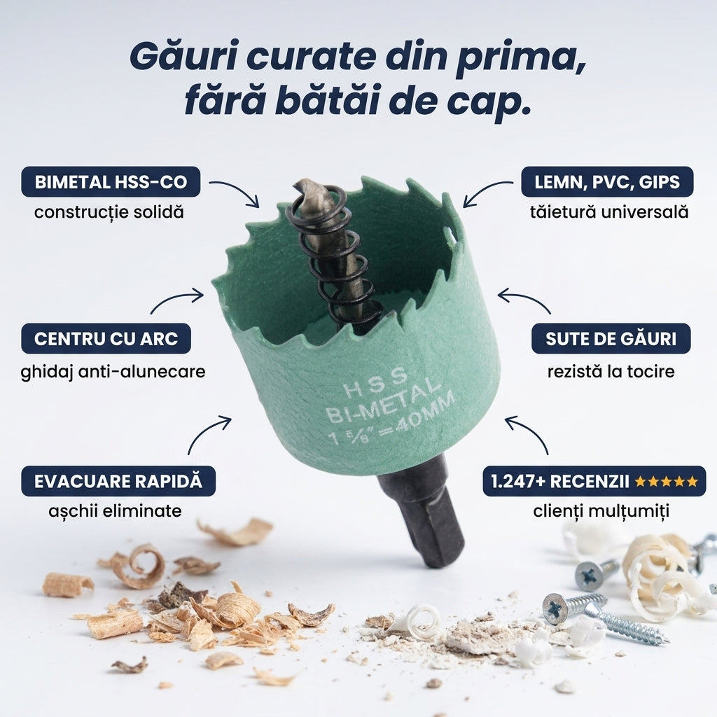 Daltă Circulară HSS Găurit