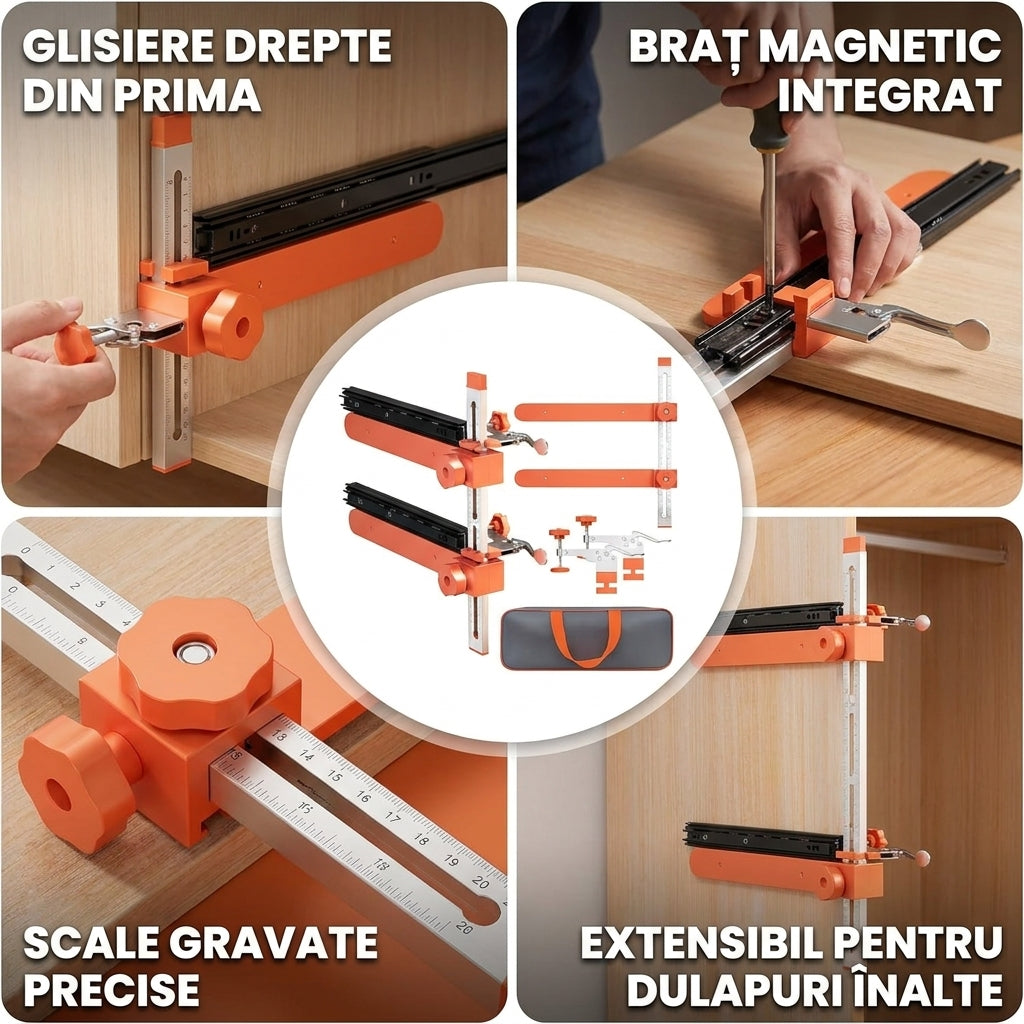 Set Jig Montare Glisiere Sertare