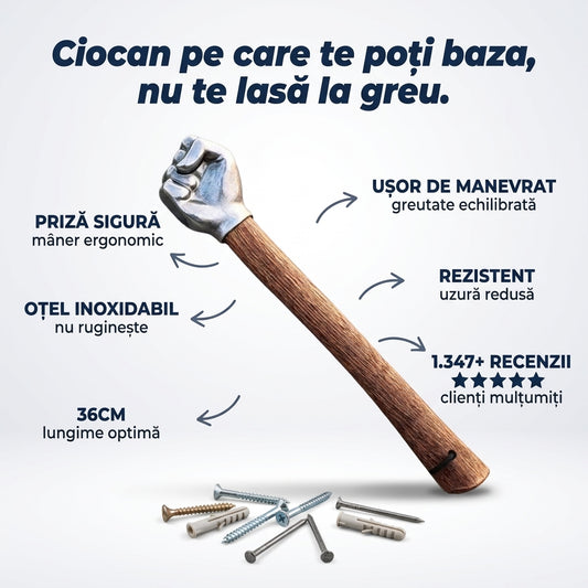 Ciocan Lemnărit Oțel Inoxidabil