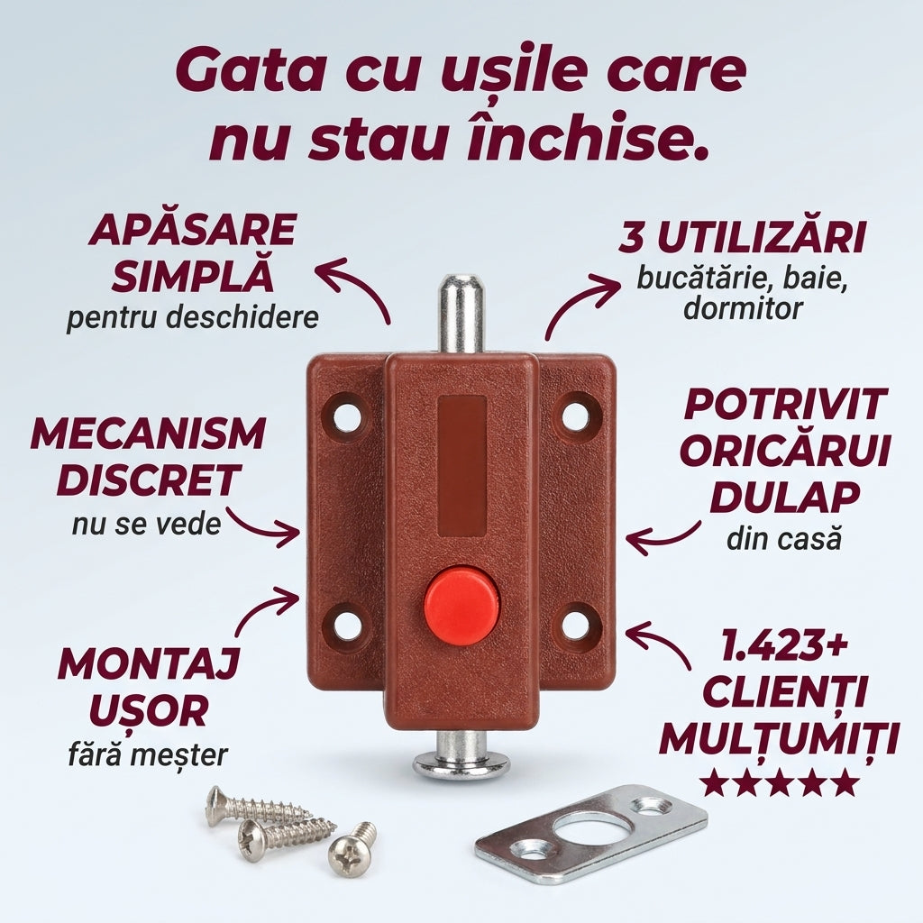 Zăvor Apăsare Ușă Mobilier