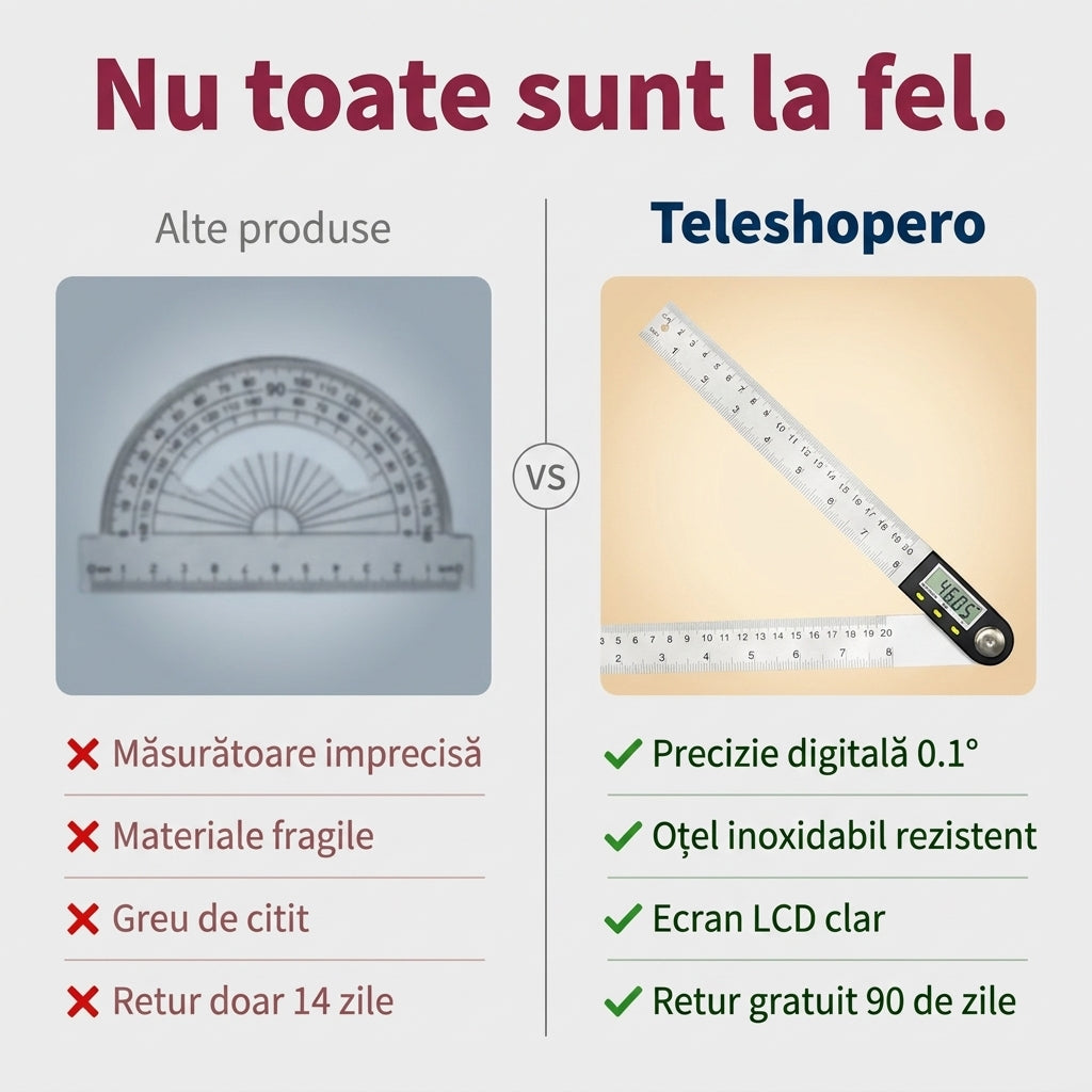 Riglă Digitală Unghiuri