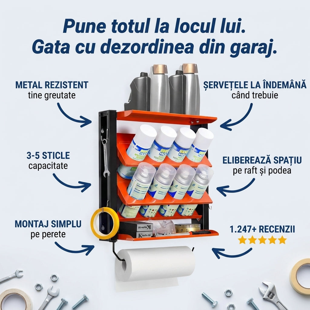 Suport Metalic Sticle Șervețele