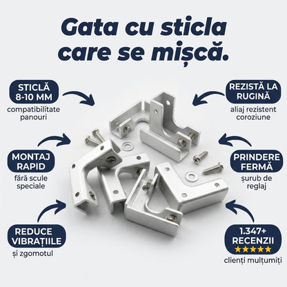 Cleme Colț Sticlă