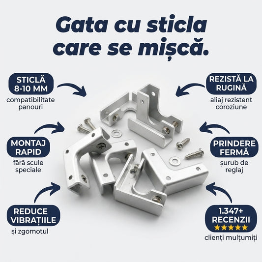 Cleme Colț Sticlă