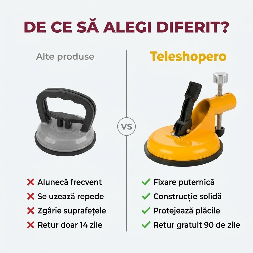 Nivelator cu Ventuză Puternică pentru Plăci Pardoseală