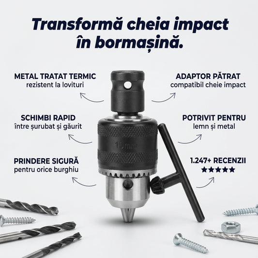 Mandrină Adaptor Cheie Impact