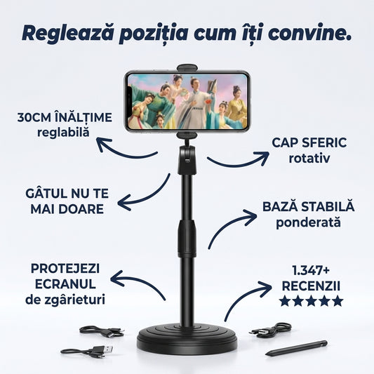 Suport Telefon Rotativ Stabil