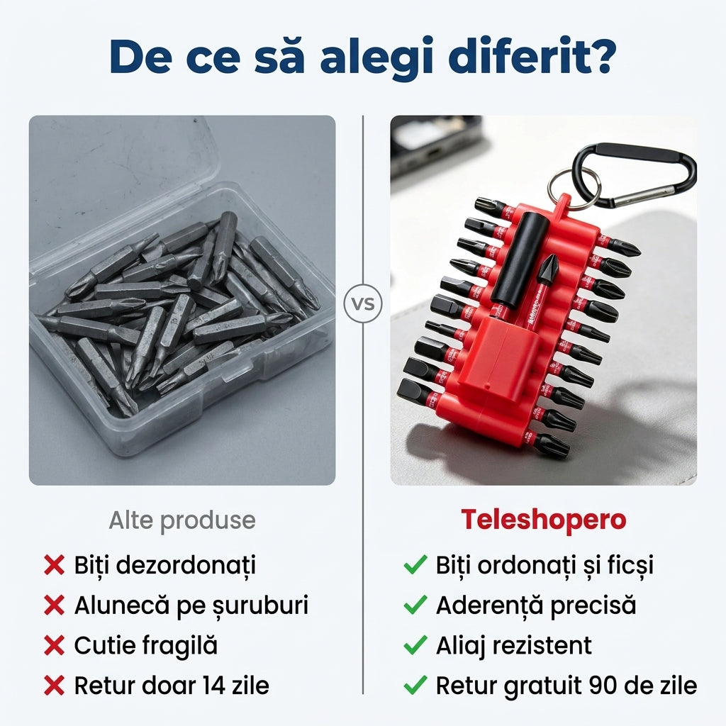 Set Biți Șurubelniță Compact