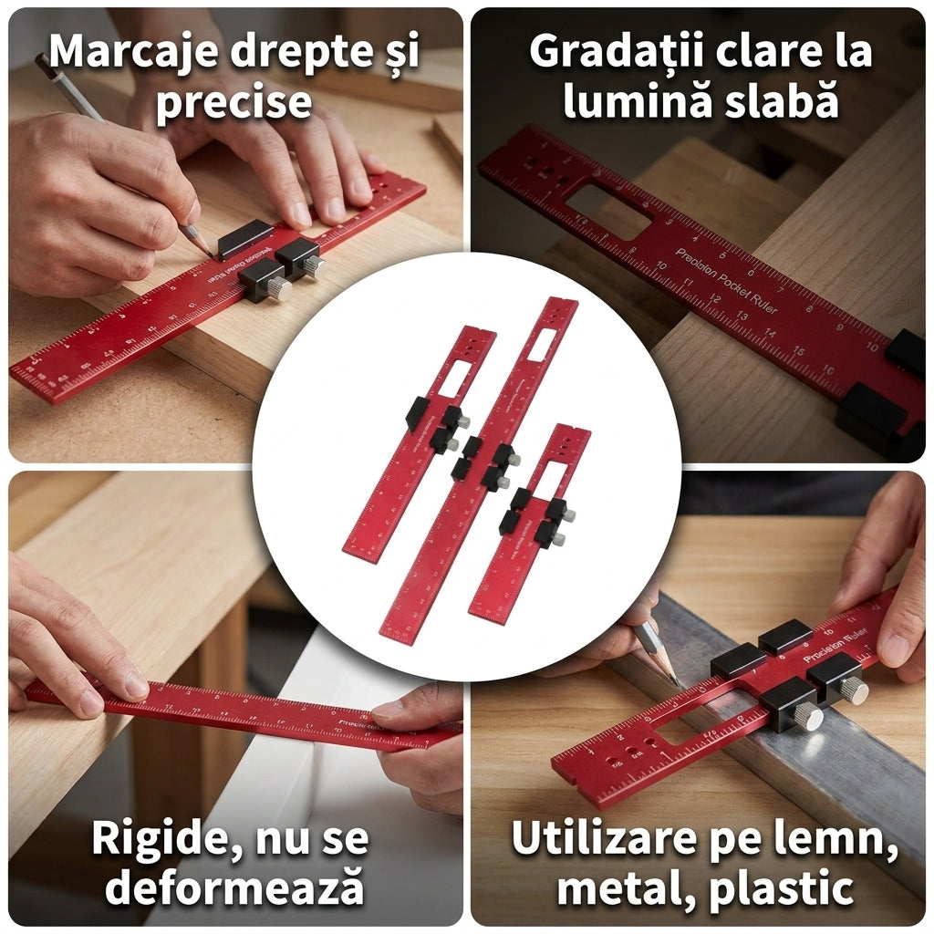 Set Rigle Marcare din Aluminiu