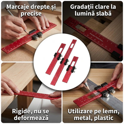 Set Rigle Marcare din Aluminiu
