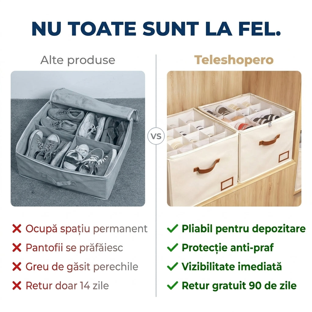 Organizator Pliabil pentru Pantofi