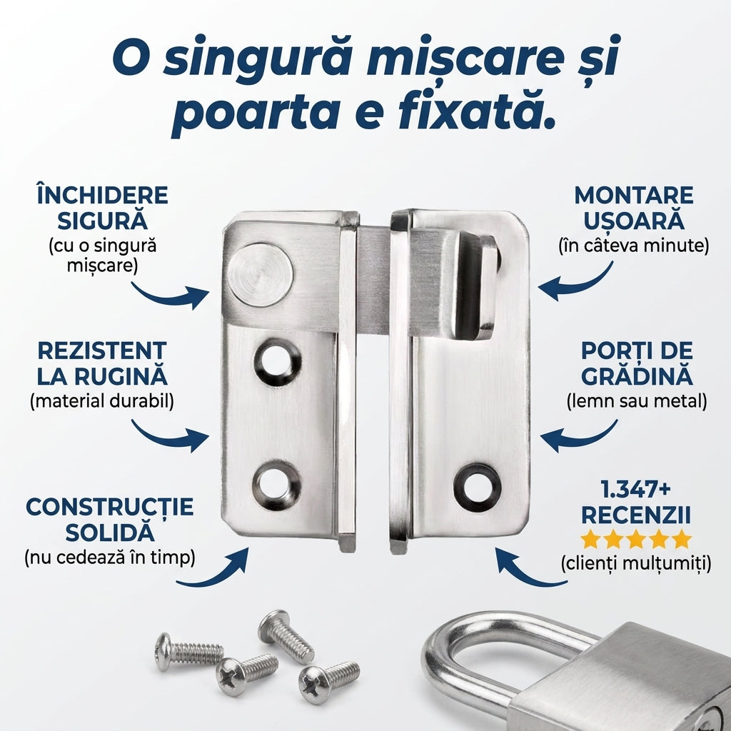 Zăvor Poartă Grădină