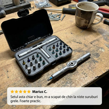 Set Șurubelniță Ratchet Magnetic