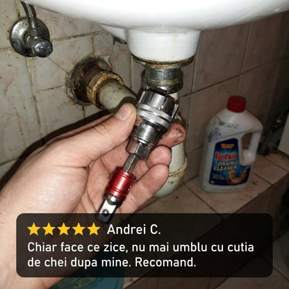 Manșetă Socket Cheie Reglabilă