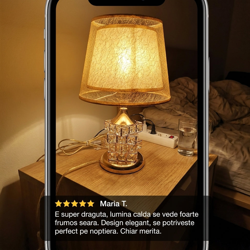 Lampă Cristal Birou LED
