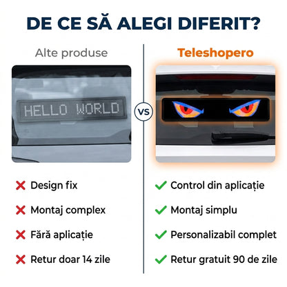 Ecran LED Geam Mașină