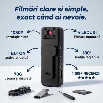 Cameră Corp HD 1080p