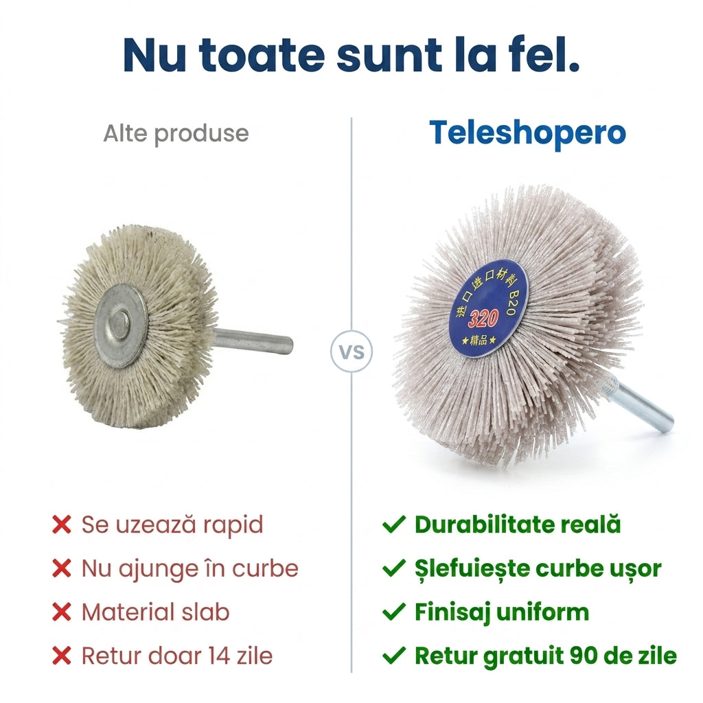 Perie Nylon Abraziv Universală
