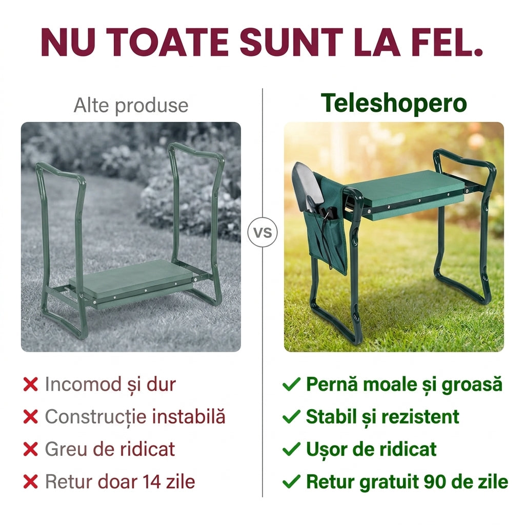Scaun Grădină cu Genunchieră