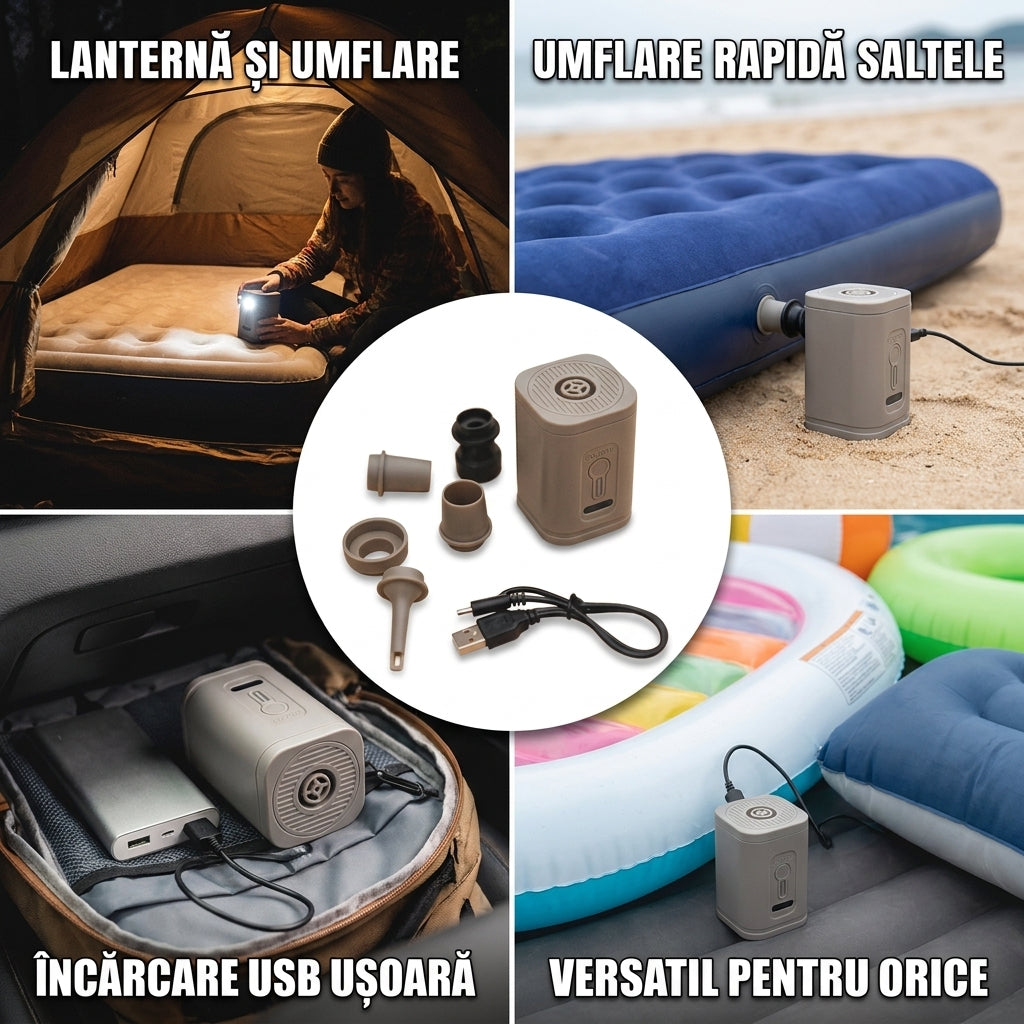 Pompă Aer Portabilă USB