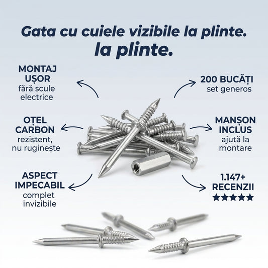Set Cuie Invizibile Pentru Plinte
