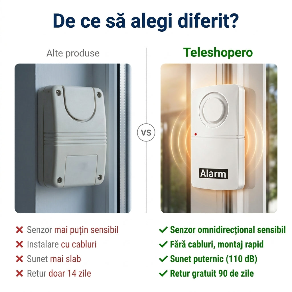 Alarmă Vibrație Uși Ferestre