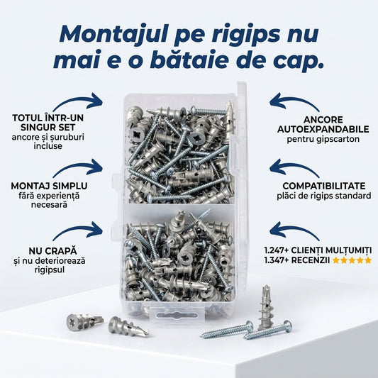 Set Ancore Autoexpandabile Pentru Rigips