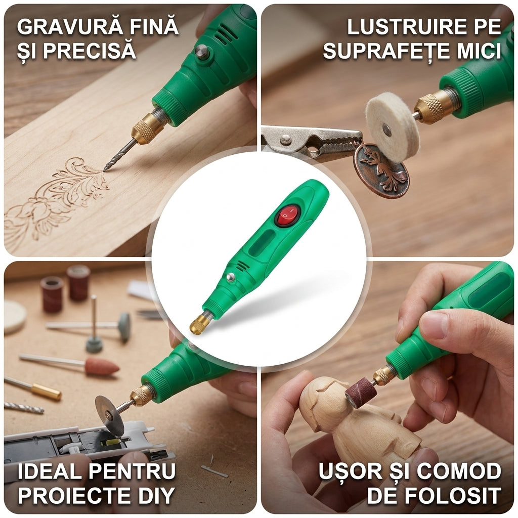 Mini Burghiu Electric Rotativ