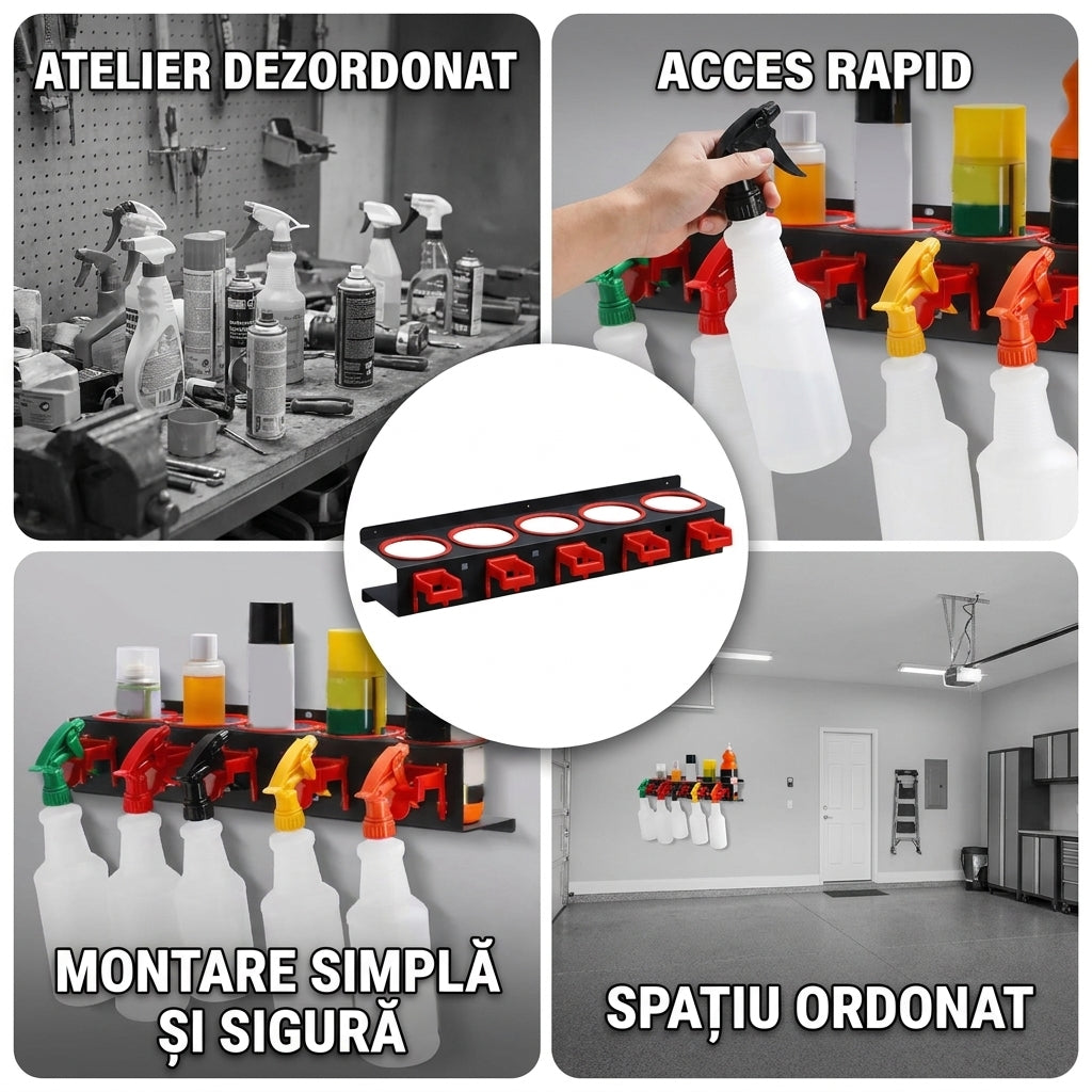 Suport Perete Sticle Pulverizare