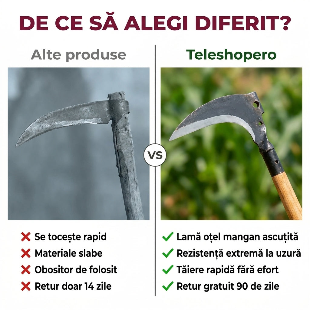 Machetă Coasă Oțel Mangan