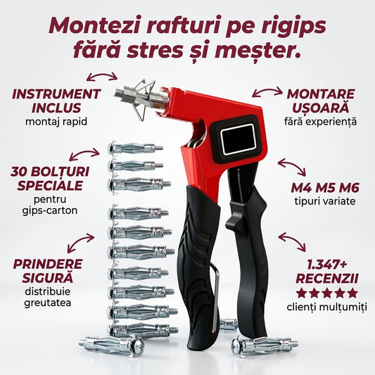 Set Dibluri Molly cu Clește de Montaj