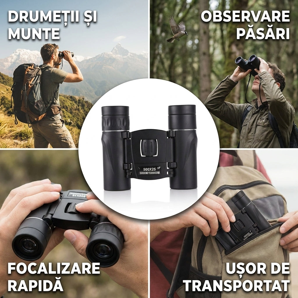Binoclu Puternic de Călătorie