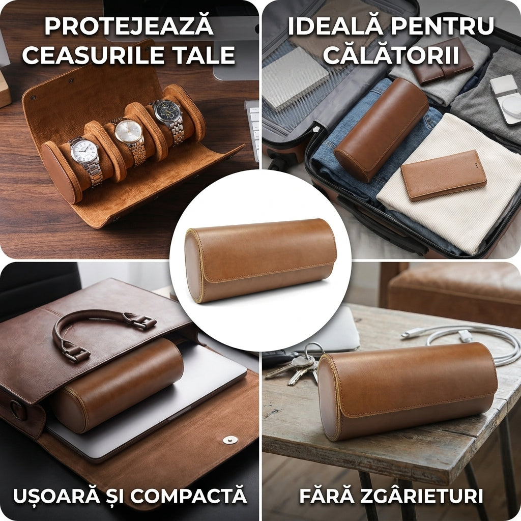 Husă Călătorie Ceasuri Piele