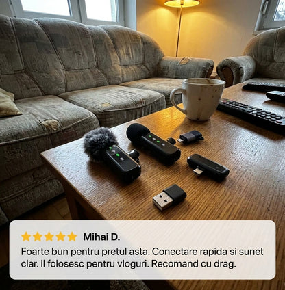 Microfon Lavalier Wireless