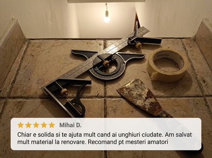 Riglă Unghiulară Reglabilă Tâmplărie