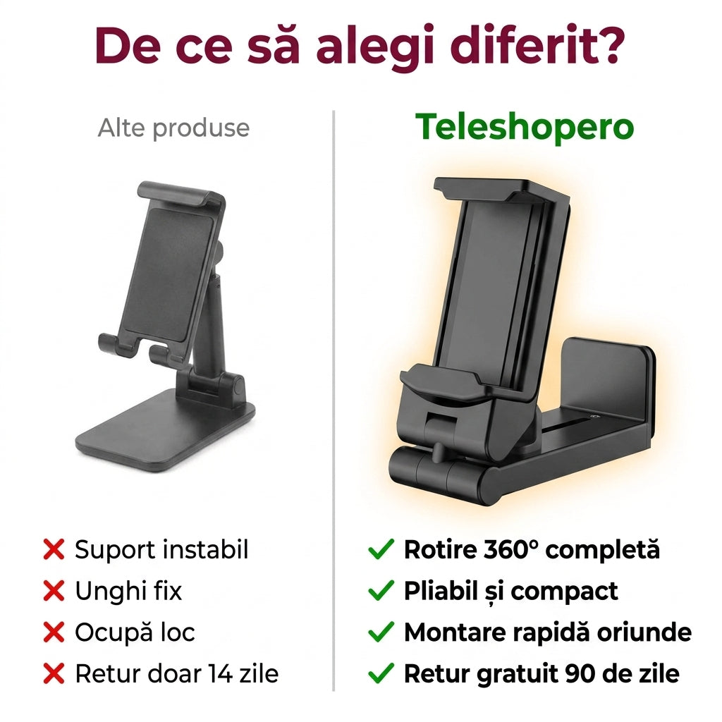 Suport Telefon Portabil Rotativ