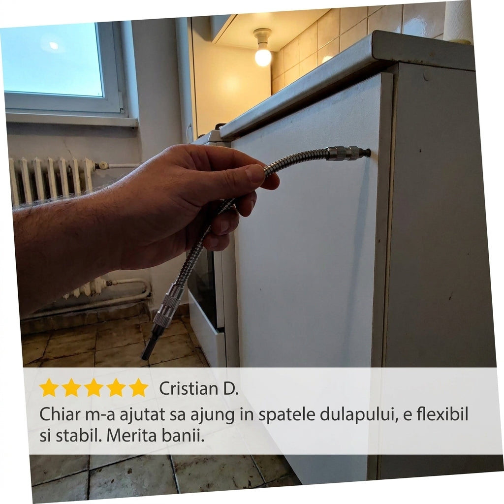 Prelungitor Flexibil pentru Bormașină 1/4