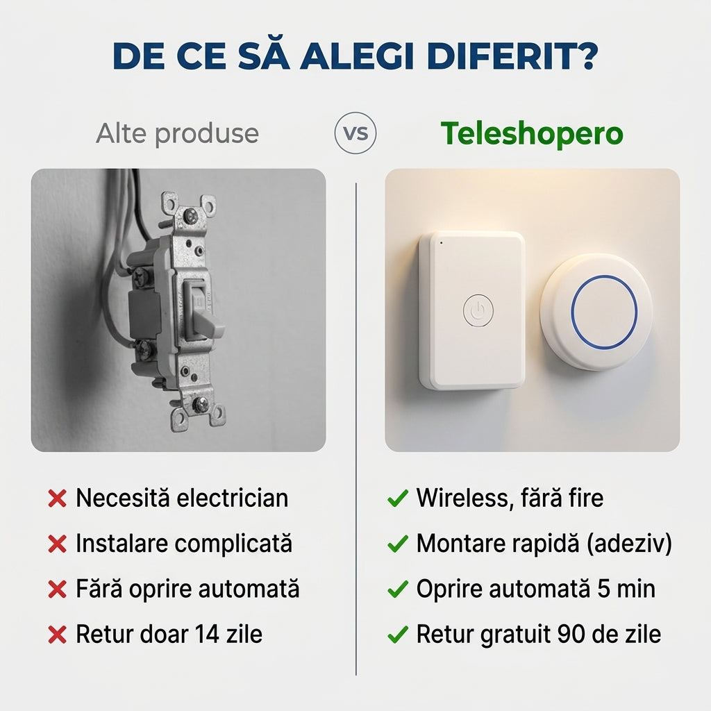 Buton Wireless Pentru Iluminat