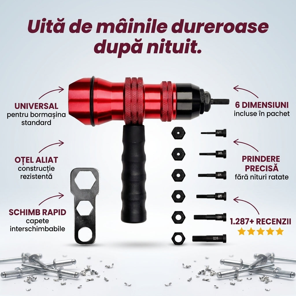 Adaptor Nituri pentru Bormașină