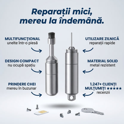 Breloc Multifuncțional cu Scule