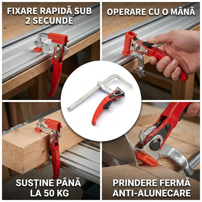Clemă Rapidă Șină Ghid