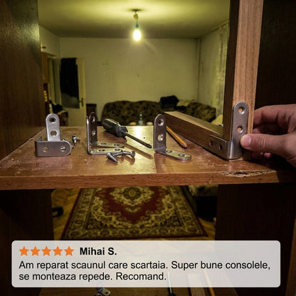 Consolă Unghiulară Oțel Inoxidabil