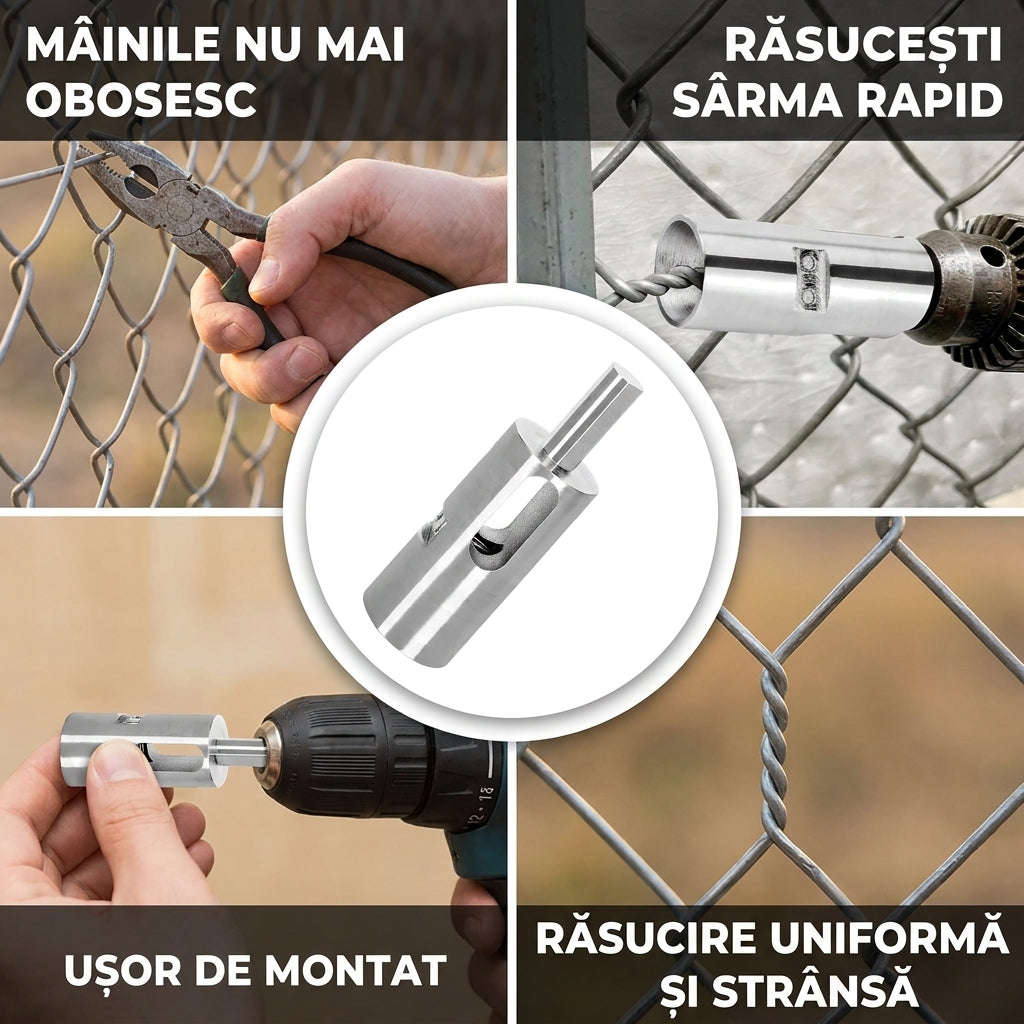 Adaptor Răsucit Sârmă Gard