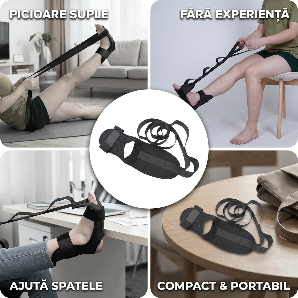 Curea Elastică Stretching Picioare